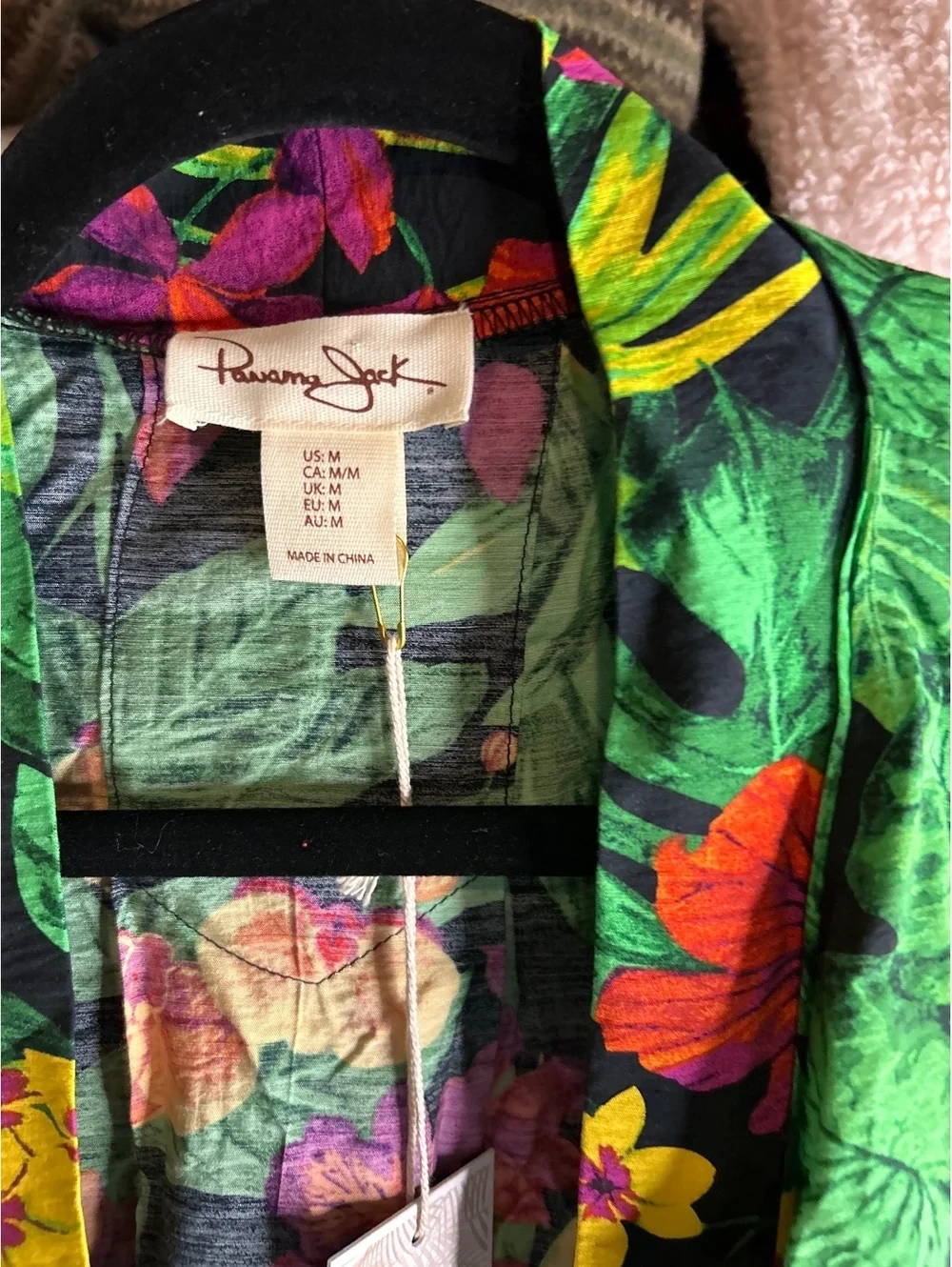 Panama Jack Women's Floral Tropical Kimono Cardigan Size M